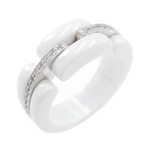 Chanel Ultra Collection 750 White Gold Ceramic Diamond Ring